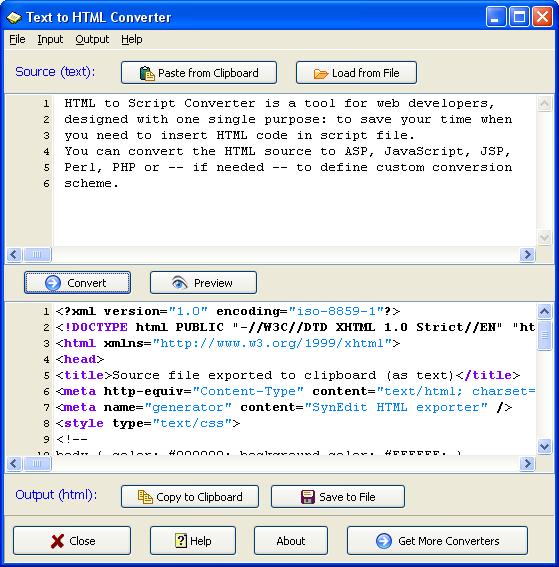 image html. Text to HTML Converter is a free tool for plain text to html conversion.